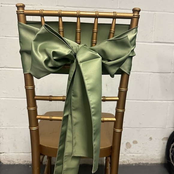 Olive Green Chair Ties for all Occasions - Picture 4 of 5